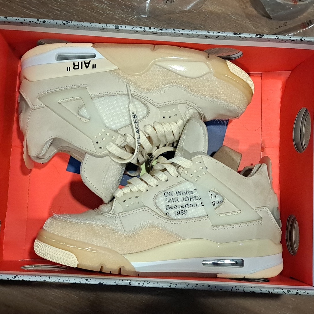 Jordan 4 off white Women's sz 8.5 Men's sz 7